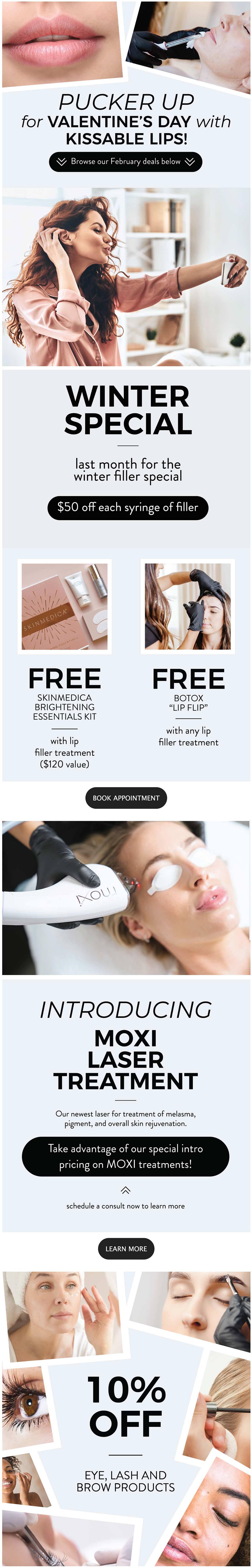 Glow Dermspa February Deals - Specials on Lip Filler and More