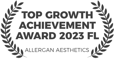 Allergan Aesthetics Top Growth Achievement Award in Florida 2023