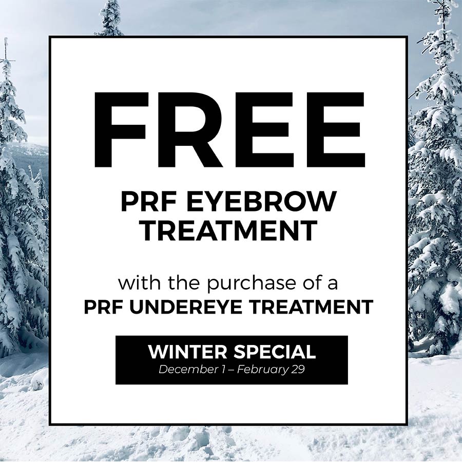 Free PRF Eyebrow Treatment with Purchase of PRF Under Eye