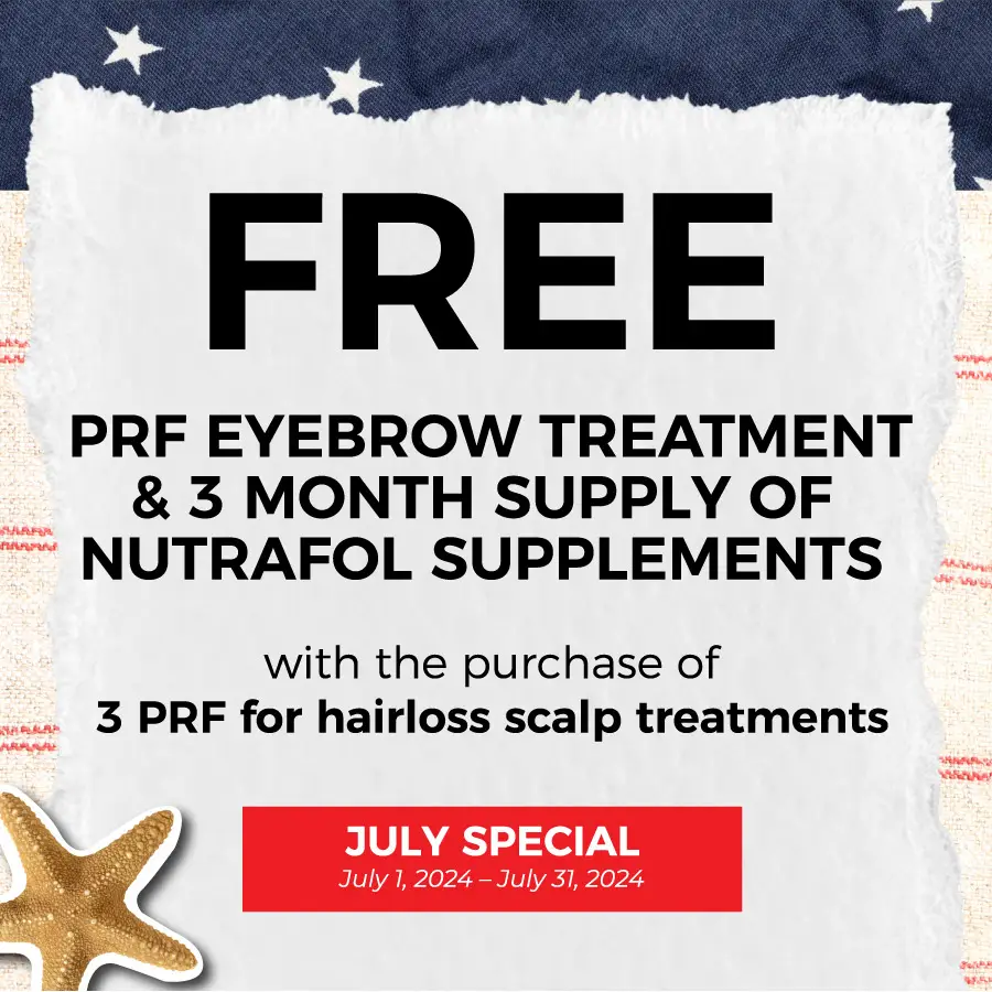 free prf eyebrow treatment - July 2024 Special at Glow Dermspa